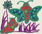 BORBOLETA E LARVA CH 0504